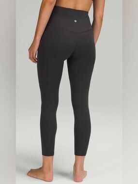 Lululemon NWT Align High Rise Pants 25” Leggings Graphite Grey Size 14 Pockets